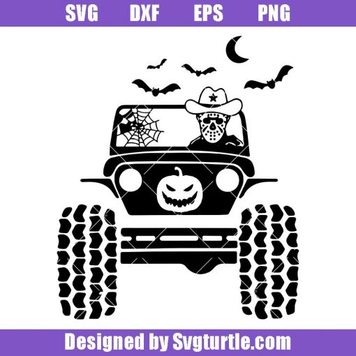 Halloween Jeep Offroad Svg