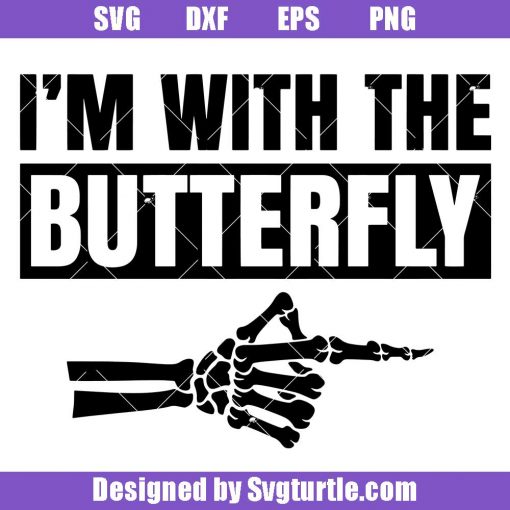 I'm-with-butterfly-halloween-svg,-butterfly-party,-spooky-svg