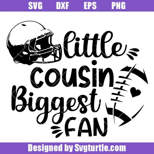 Little-cousin-biggest-fan-svg,-football-cousin-svg,-football-svg