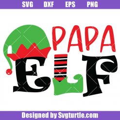 Papa Elf Christmas Svg, Papa Claus Svg, Christmas Family Svg