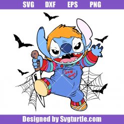 Stitch Michael Myers Halloween Svg, Funny Stitch Svg, Stitch Svg