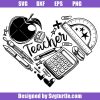 Teacher Tools Heart Svg