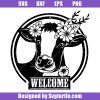 Welcome Sign Farm Svg