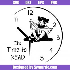 A-girl-reading-a-book-svg,-teading-time-svg,-reading-kid-svg