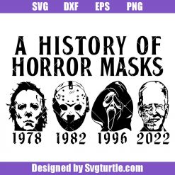 A History Of Horror Masks Svg, American Horror Story Halloween Svg