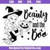 Beauty-and-the-boo-svg,-princess-halloween-svg,-witch-princess-svg