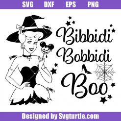 Bibbidi Bobbidi Boo Svg, Princess Halloween Svg, Witch Princess Svg
