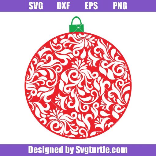 Christmas-ball-ornament-svg,-mandala-christmas-ball-svg