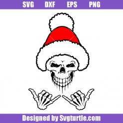 Christmas Skull Humor Svg, Dead Inside Skeleton Svg, Skull Santa Svg