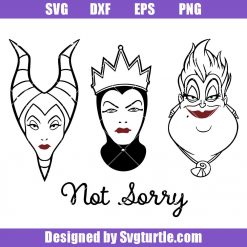 Not Sorry Villains Wicked Svg, Villain Gang Svg, Perfectly Wicked Svg