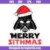 Star-wars-christmas-svg,-darth-vader-with-santa-hat-svg