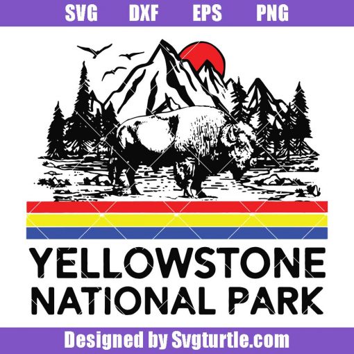 Yellowstone national park svg