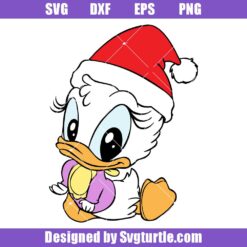Babies Daisy Duck Christmas Svg, Cute Daisy Duck Svg