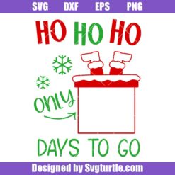Christmas Countdown Svg, Christmas Calendar Svg, Holiday Sign Svg