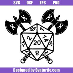 D20-axes-svg-dice-axes-svg,-dungeons-and-dragons-svg,-d&d-svg