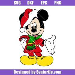 Disney-mickey-christmas-party-svg,-mickey-santa-svg