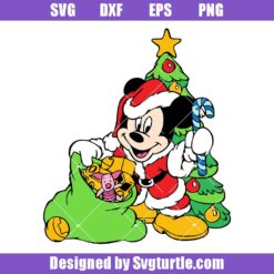 Disney Mickey Santa Claus Christmas Svg
