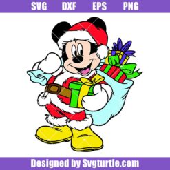 Disney Mickey Santa Claus Svg