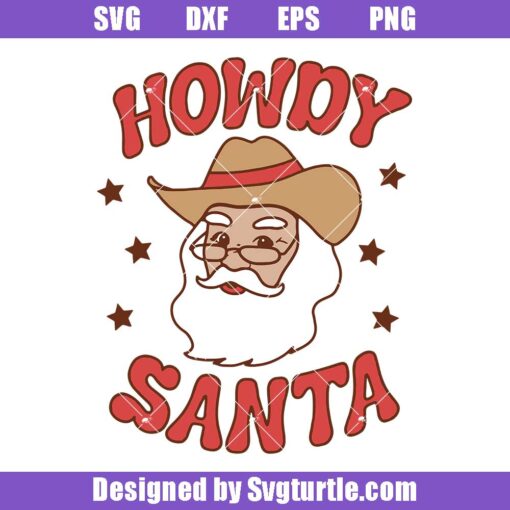 Howdy santa svg