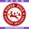 North-pole-express-delivery-svg,-christmas-stamp-svg,-mail-svg