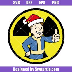 Nuclear Pip Boy New Year Svg, Christmas Hat Svg, Boy Christmas Svg