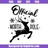 Official-north-pole-svg,-christmas-quotes-svg,-reindeer-svg