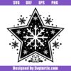 Star with snowflakes svg
