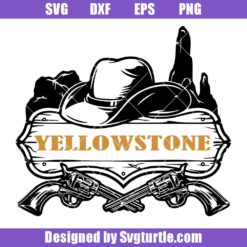 Yellowstone Logo Svg, Yellowstone Dutton Ranch Logo Svg