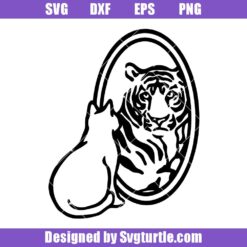 Cat Reflection Tiger Svg