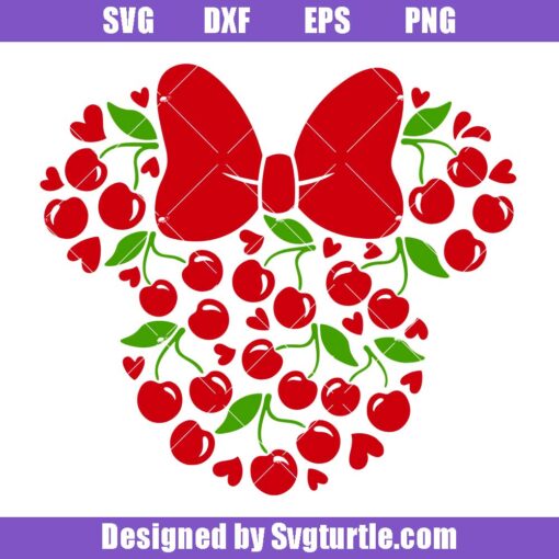 Cherry Mouse Head Svg