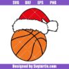 Christmas Basketball Svg