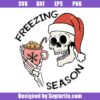Freezing-season-svg,-santa-skull-christmas-svg,-cocoa-hot-svg