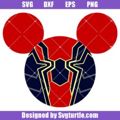 Iron Spider Mouse Ears Svg, Marvel Avengers Spider Man Svg