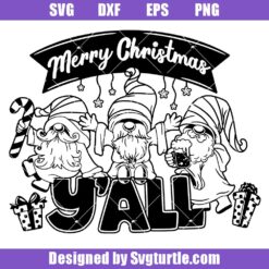 Merry-xmas-yall-svg,-christmas-gnomes-svg,-candy-cane-svg