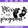 Merry-and-pregnant-svg,-christmas-baby-expecting-svg,-xmas-mom-svg