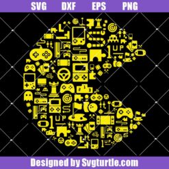 Pac-man-svg,-video-game-logos-svg,-game-lover-svg