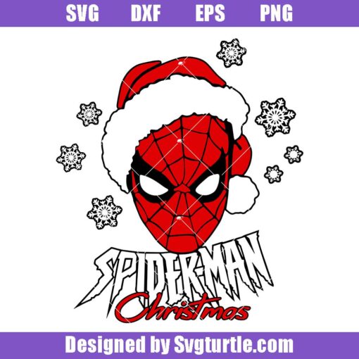 Spiderman-christmas-svg,-santa-svg,-superhero-christmas-svg