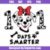 101 Days of School Dalmatian Svg