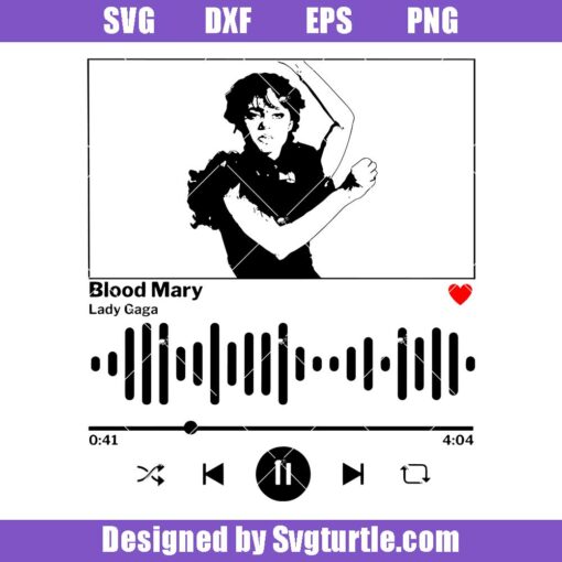 Blood Mary Spotify Code Svg