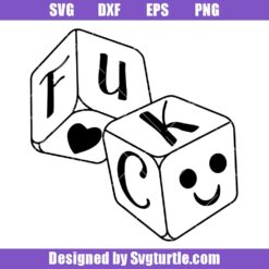 Dice with Fuck Svg