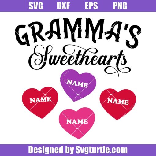 Gramma's-sweethearts-svg,-grandmother-valentine-svg,-grandma-svg