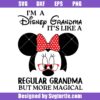 I'm A Grandma, It's Like A Regular Grandma But More Magical Svg