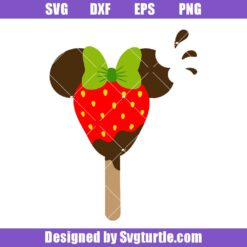 Mouse Strawberry Ice Cream Svg