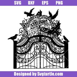 Nevermore academy gate svg