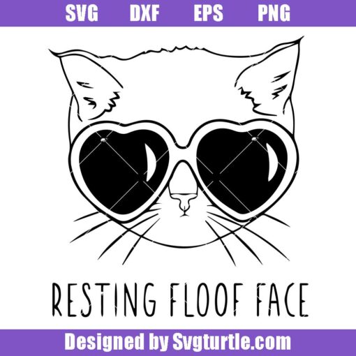 Resting-floof-face-svg,-cat-wearing-heart-sunglasses-svg