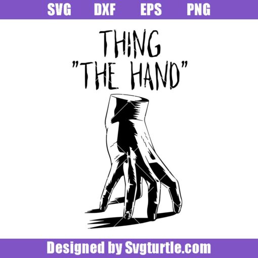 Thing the Hand Wednesday Svg