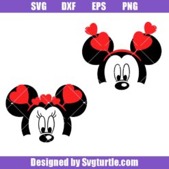 Valentine-2023-svg,-mouse-hearts-svg,-disney-mouse-bundle-svg