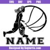 Basketball Female Player Name Svg