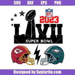 Chiefs and Eagles Super Bowl Svg