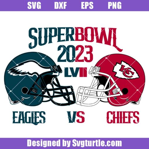 Chiefs vs Eagles Svg